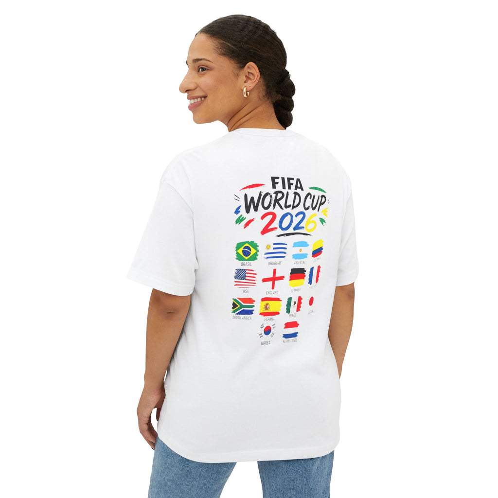 World Cup 2026 Soccer Tee — National Flags & Player Tribute Graphic