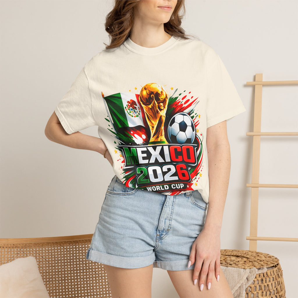 Mexico 2026 World Cup Soccer T-Shirt | Mexican Flag Football Tee