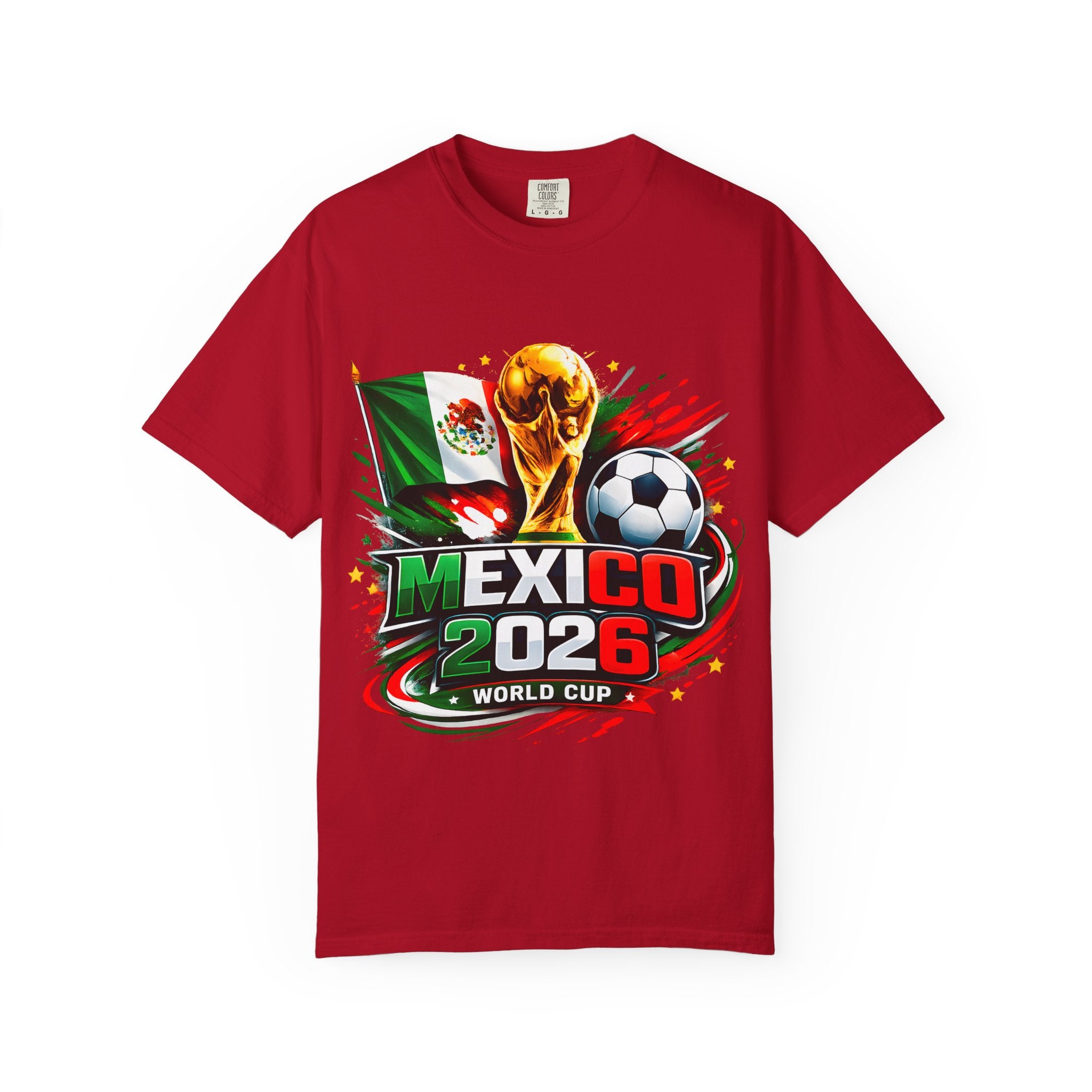 Mexico 2026 World Cup Soccer T-Shirt | Mexican Flag Football Tee