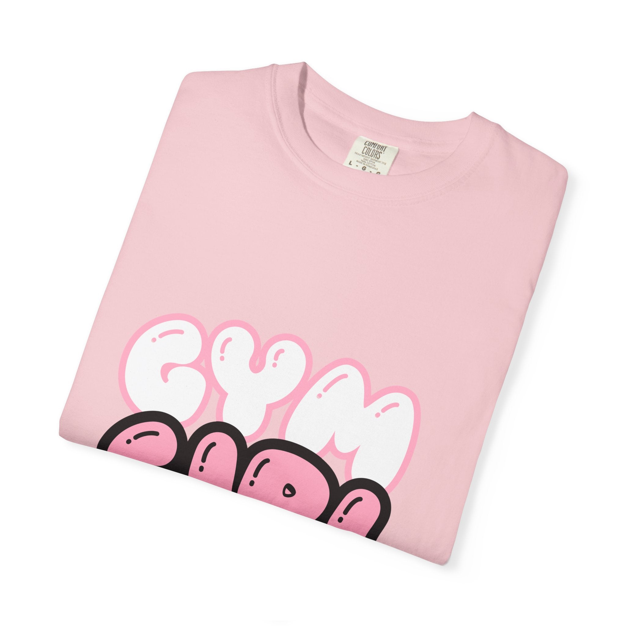 Gym Girl T-Shirt — Pink Barbell Fitness Tee