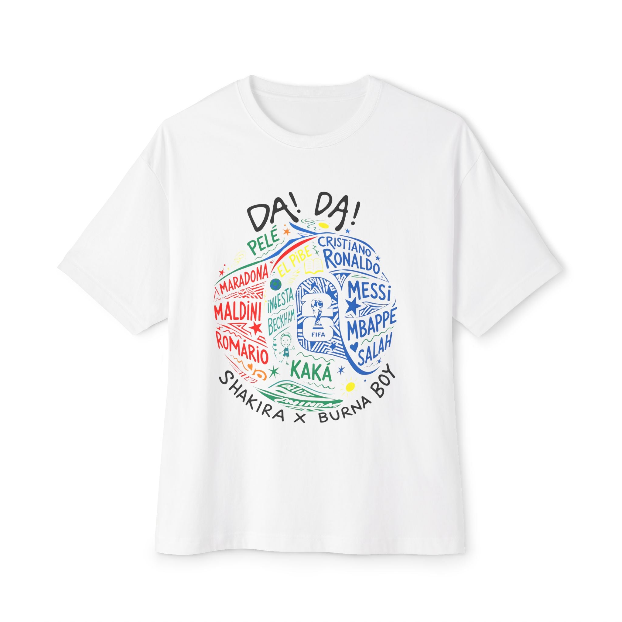 World Cup 2026 Soccer Tee — National Flags & Player Tribute Graphic