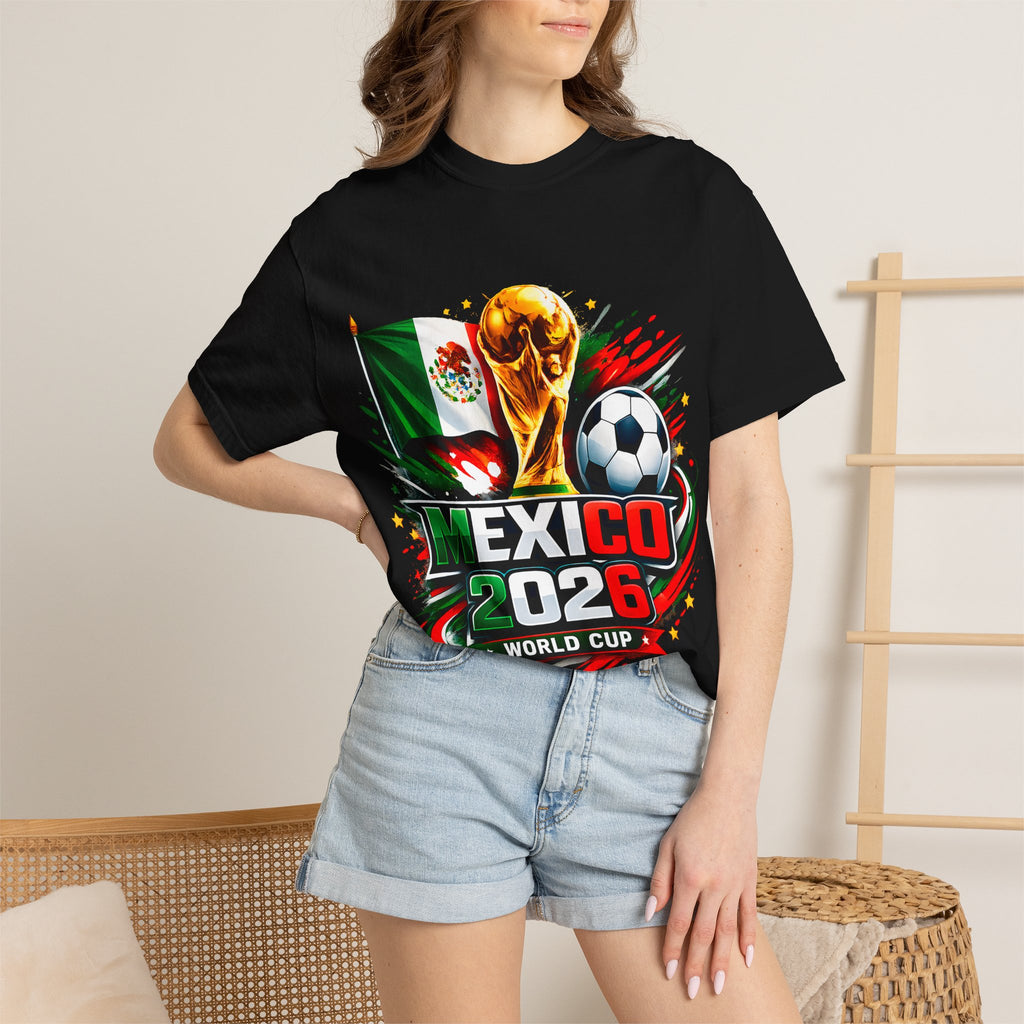 Mexico 2026 World Cup Soccer T-Shirt | Mexican Flag Football Tee