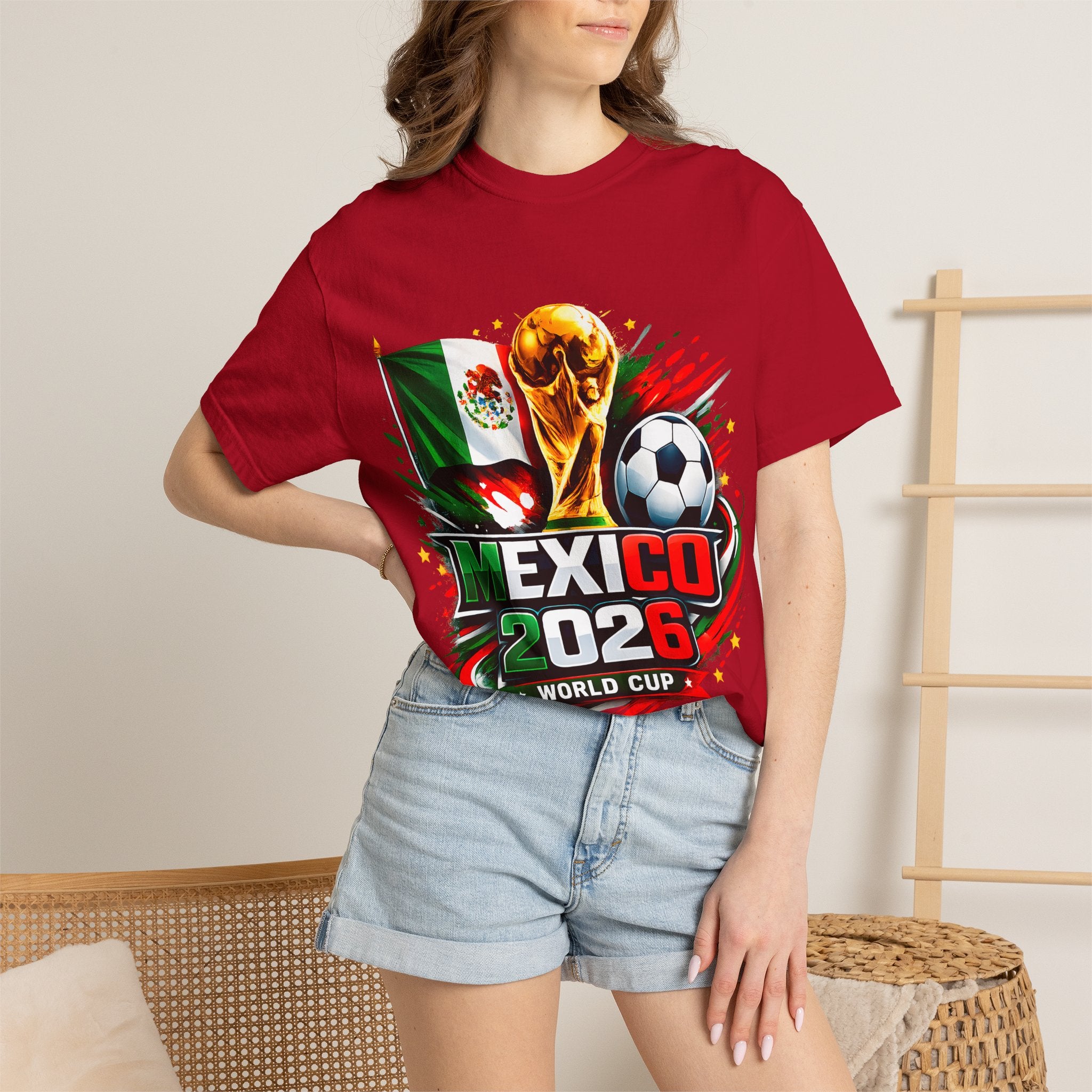 Mexico 2026 World Cup Soccer T-Shirt | Mexican Flag Football Tee